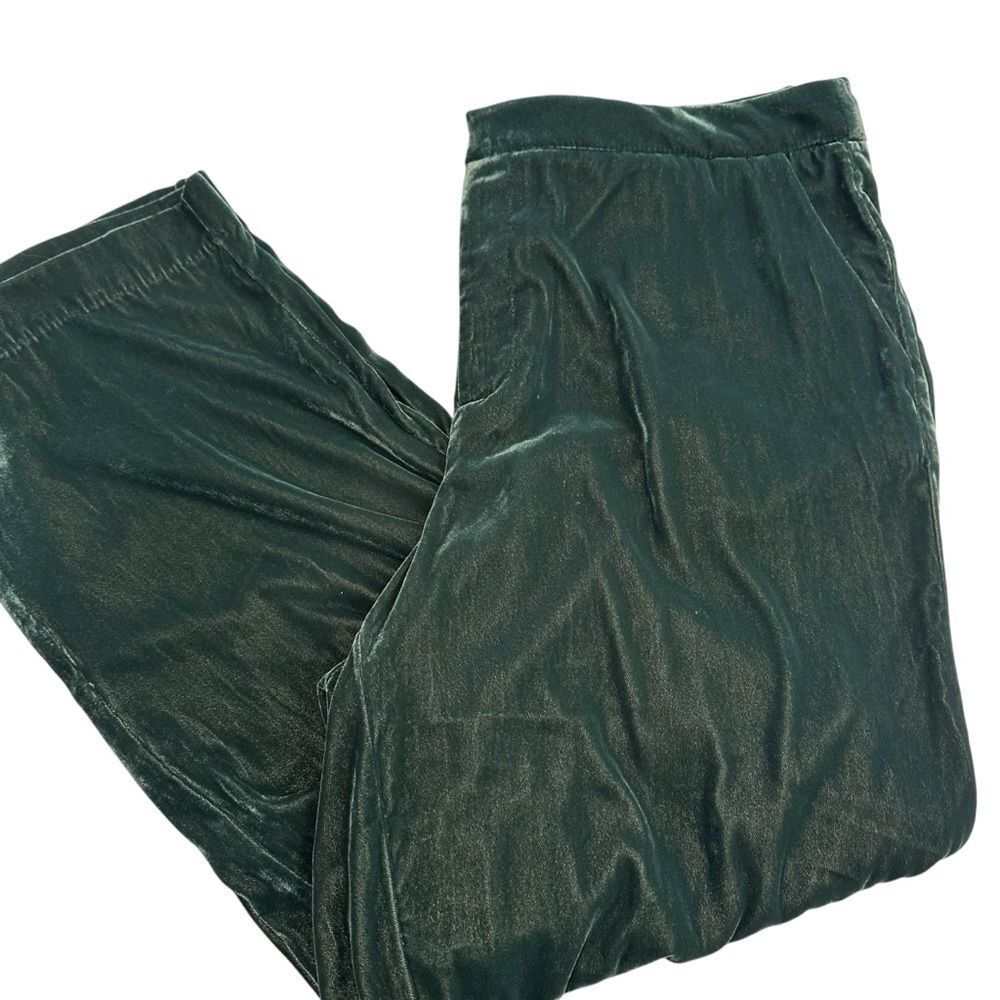 A New Day Womens Emerald Green‎ Velvet Trouser Pants, Plus 17 - Picture 12 of 12